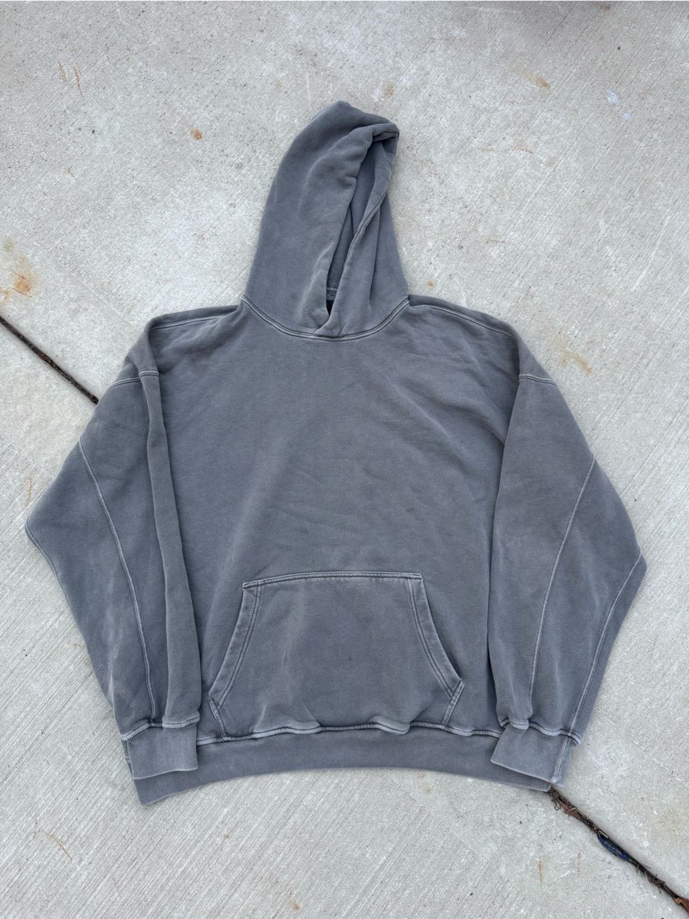 2 Abercrombie & Fitch Soft A&F Essential Hoodie Bundle Faded Black Gray Size XL - Picture 9 of 15